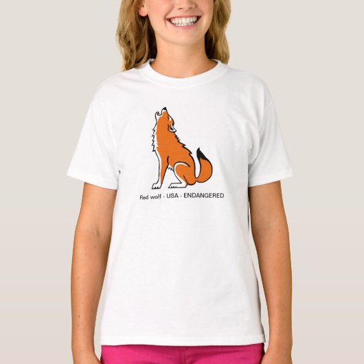 Cool - Red WOLF - Dierenvriend - T-shirt voor dame (Voorkant)