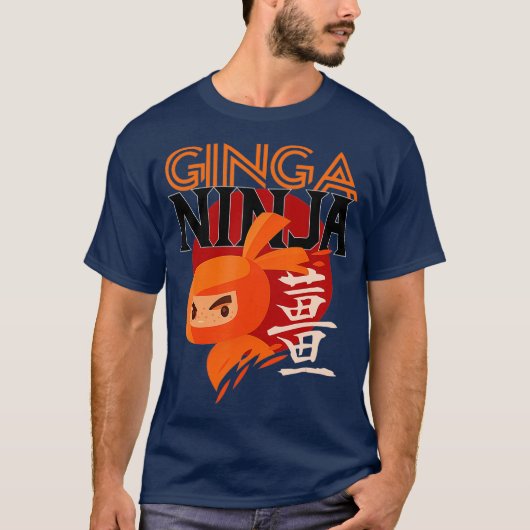 Cool Redhead Ginga Ninja Gift T-shirt (Voorkant)