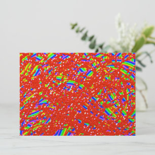 Cool regenboog simcha platte kaart
