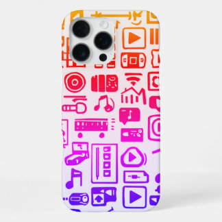 Cool Regenboogpatroon voor Muziekfans iPhone 16 Pro Max Hoesje