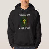 Cool Reggae For Men Women Jamaican Music Genre Hoodie (Voorkant)