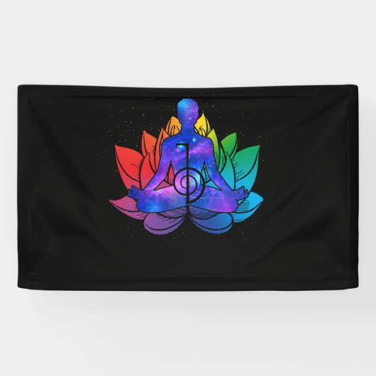 Cool Reiki Meditation Lotus Aura Spandoek (Horizontaal)