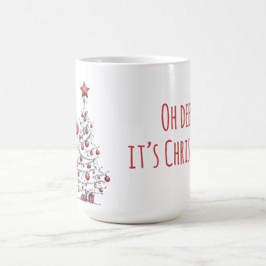 Cool Reindeer Christmas Mug – Oh Deer! Koffiemok (Center)