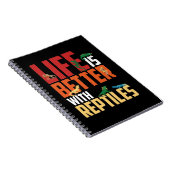 Cool Reptiles Lizard Gecko Bearded Dragon Notitieboek (Rechterzijde)