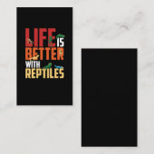 Cool Reptiles Lizard Gecko Bearded Dragon Visitekaartje (Voorkant / Achterkant)