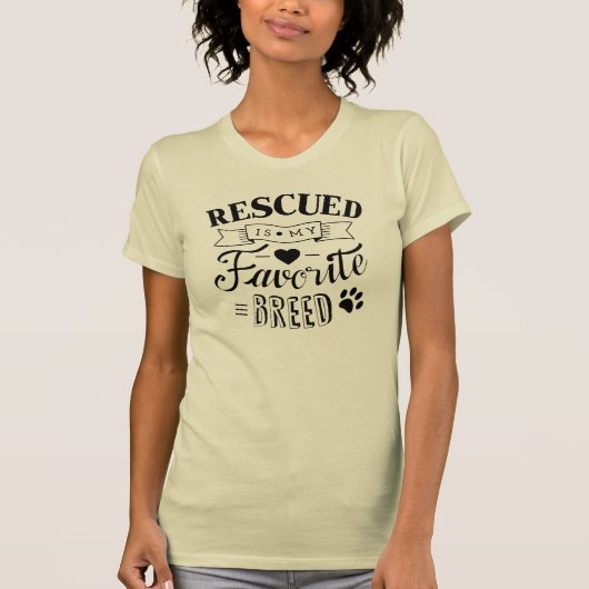 Cool Rescued is mijn favoriete T-shirt van mijn ra (Voorkant)