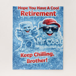 Cool retirement jigsaw puzzle for brother funny Mr Legpuzzel
