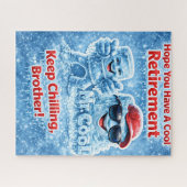 Cool retirement jigsaw puzzle for brother funny Mr Legpuzzel (Horizontaal)