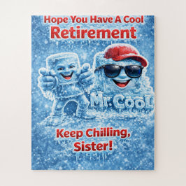 Cool retirement jigsaw puzzle for sister funny Mr. Legpuzzel