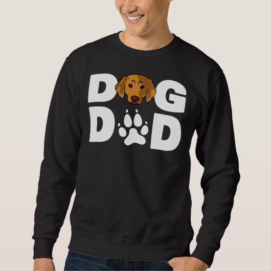 Cool Retriever Golden Dog Dad Ever Father Trui (Voorkant)