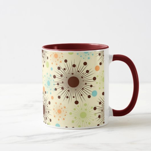 Cool Retro 50-ontwerp KoffieMok Mok (Rechts)