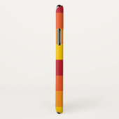 Cool Retro 70s Stripes Oranje Yellow Red Case-Mate iPhone Case (Achterkant / rechts)