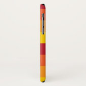 Cool Retro 70s Stripes Oranje Yellow Red Case-Mate iPhone Case (Achterkant/links)