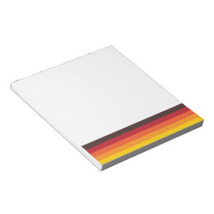 Cool Retro 70s Stripes Oranje Yellow Red-laptop Notitieblok