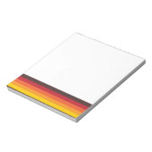 Cool Retro 70s Stripes Oranje Yellow Red-laptop Notitieblok (Linkerzijde)