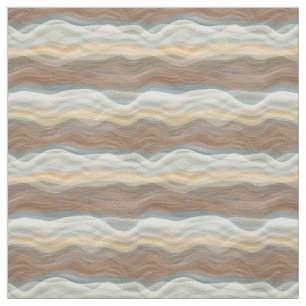 Cool Retro Abstract artistieke golven Patroon Stof