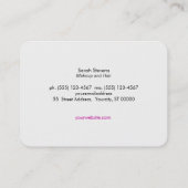 Cool Retro Abstract Gouden Make-up Artiest Modern Visitekaartje (Achterkant)