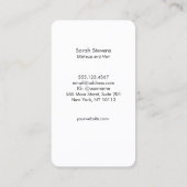 Cool Retro Abstract Zwart en Goud Art Deco Visitekaartje (Achterkant)