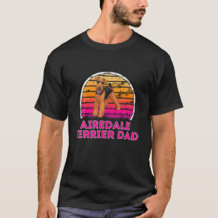 Cool Retro Airedale Terrier Dad - Hondenliefhebber T-shirt
