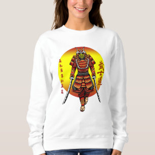 Cool Retro Armored Samurai met 2 Katanas Trui