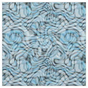 Cool Retro Artistic Abstract Waves Patroon Stof