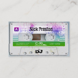 Cool Retro Audio Cassette | DJ Professional Visitekaartje