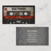Cool Retro Audio Cassette | DJ Professional Visitekaartje (Voorkant / Achterkant)