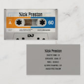 Cool Retro Audio Cassette | DJ Professional Visitekaartje (Voorkant / Achterkant)