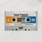 Cool Retro Audio Cassette | DJ Professional Visitekaartje (Voorkant)