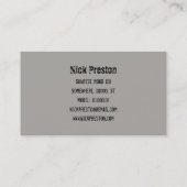 Cool Retro Audio Cassette | DJ Professional Visitekaartje (Achterkant)