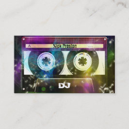 Cool Retro Audio Cassette | DJ Professional Visitekaartje