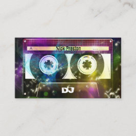 Cool Retro Audio Cassette | DJ Professional Visitekaartje