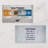 Cool Retro Audio Cassette | DJ Professional Visitekaartje (Voorkant / Achterkant)