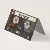 Cool Retro Audio Cassette | DJ Professional Visitekaartje (Voorkant)