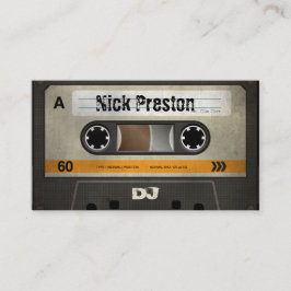 Cool Retro Audio Cassette | DJ Professional Visitekaartje