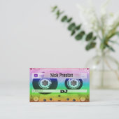 Cool Retro Audio Cassette | DJ Professional Visitekaartje (Staand voorkant)