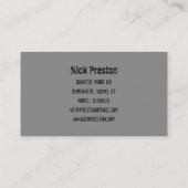 Cool Retro Audio Cassette | DJ Professional Visitekaartje (Achterkant)