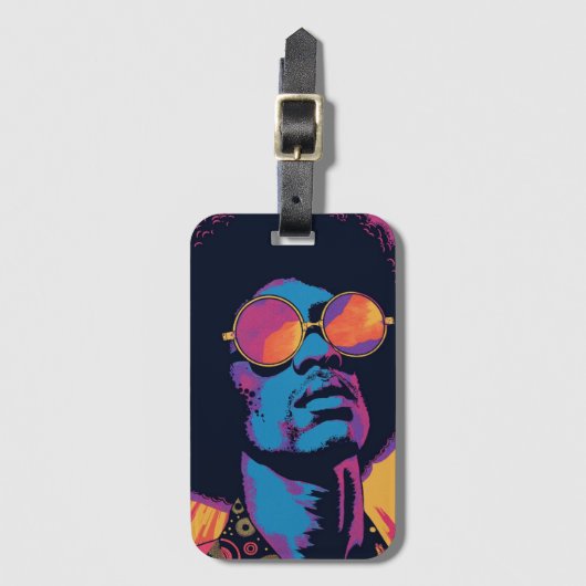 Cool/Retro-Bagagelabel Bagagelabel (Voorkant (verticaal))