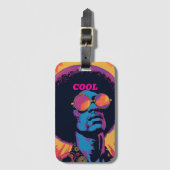 Cool/Retro-Bagagelabel Bagagelabel (Voorkant (verticaal))