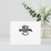 Cool Retro "Beste Opa Ooit" Briefkaart (Staand voorkant)