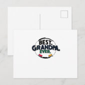 Cool Retro "Beste Opa Ooit" Briefkaart (Voorkant / Achterkant)