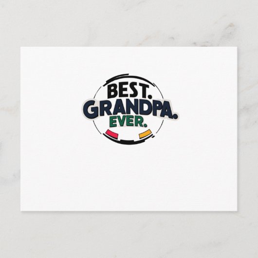 Cool Retro "Beste Opa Ooit" Briefkaart (Voorkant)