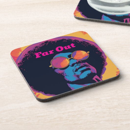 Cool/Retro Beverage Coaster Bier Onderzetter (Linkerzijde)