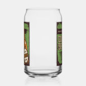 Cool retro  bierliefhebbers blikvorm glas (Links)