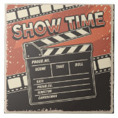 Cool retro bioscoop tegeltje (Voorkant)