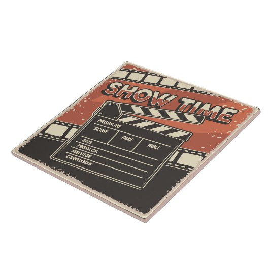 Cool retro bioscoop tegeltje (Zijkant)
