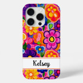 Cool Retro Bloemstuk Persoonlijk Case-Mate iPhone Case (Achterkant)