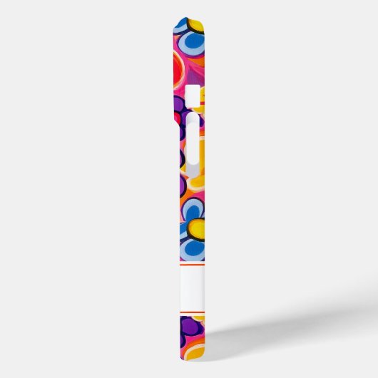Cool Retro Bloemstuk Persoonlijk Case-Mate iPhone Case (Achterkant / Links)