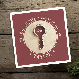 Cool Retro  Bourgondië Escape Room Adventure Servet