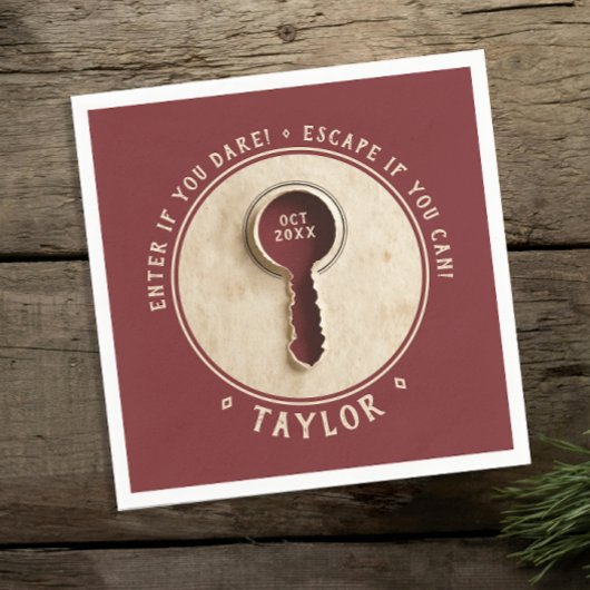 Cool Retro  Bourgondië Escape Room Adventure Servet